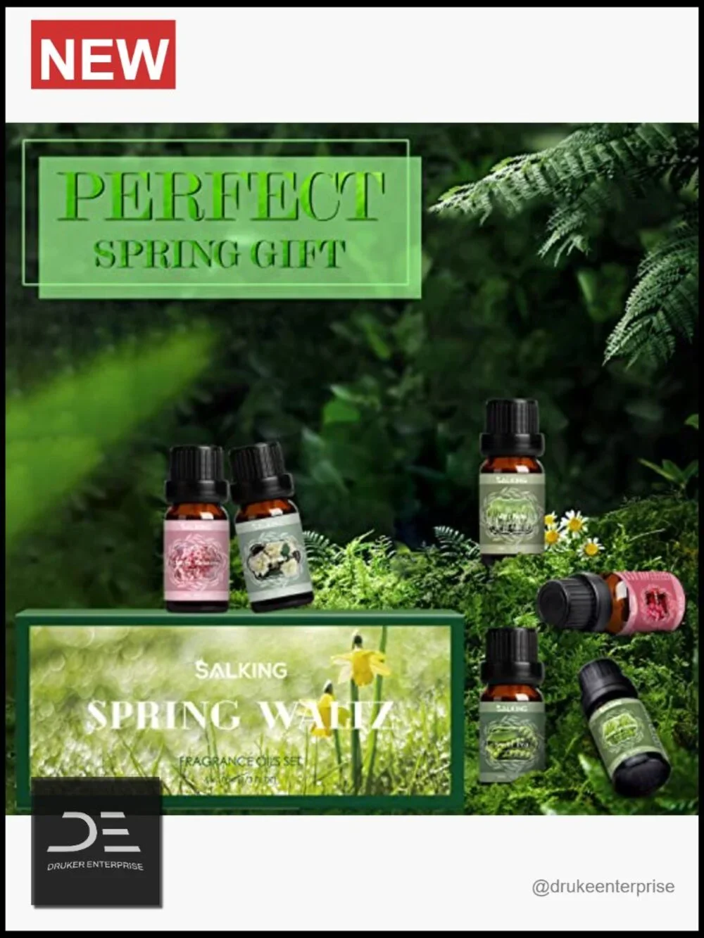 Premium Fragrance Oil Set for Diffuser, Soap & Candle Making - 6 Scents